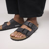 ARIZONA SYNTHETIC LEOPARD BLACK a style by BIRKENSTOCK in LEO BLACK. shop at Main & Taylor today!