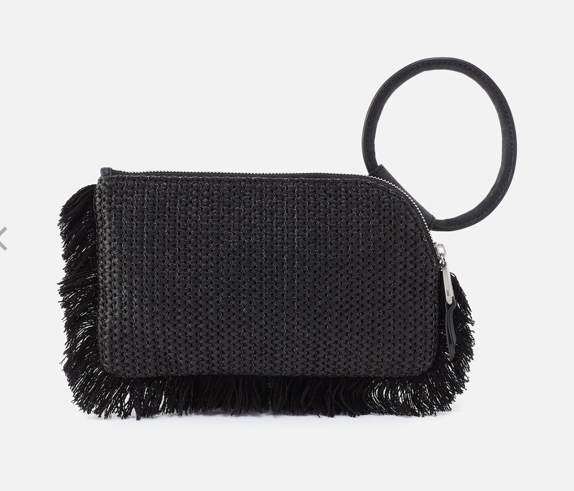 SABLE BLACK RAFFIA WITH FRINGE Main Taylor