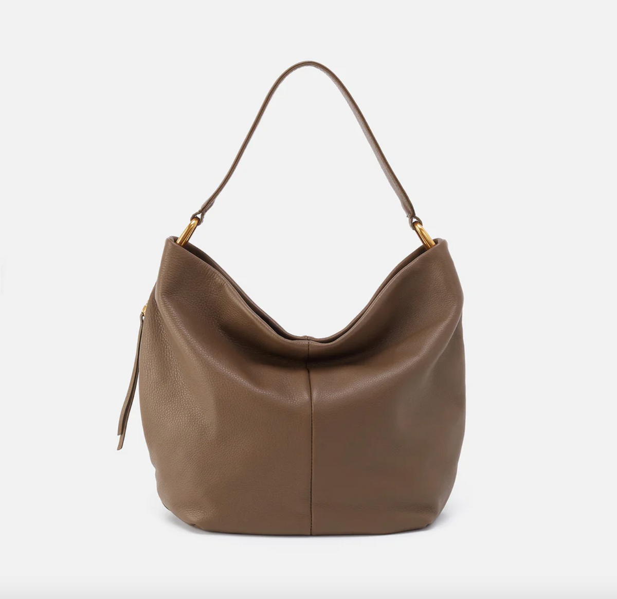 ★EMS★ NEW ENAMEL HOBO BAGBROWN NEW ENAMEL HOBO BAG-BROWN - EMIS