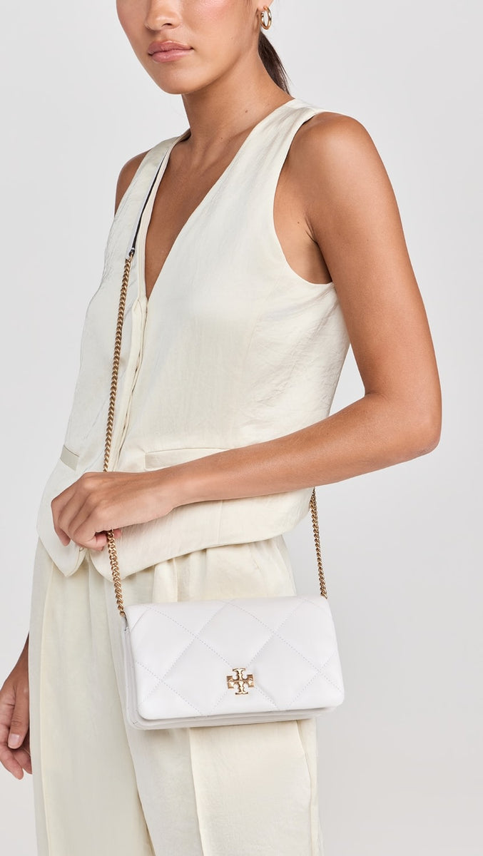 【送料関税込み】Tory Burch KIRA DIAMOND QUILTED CHAIN WALLET KIRA DIAMOND QUILT CHAIN WALLET BLANC – Main & Taylor