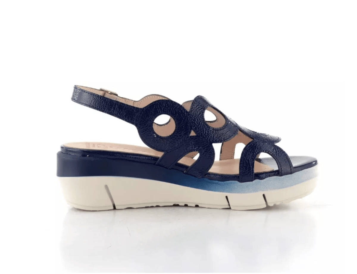 邦楽 WONDER Wonders D-8282 BALTIC PATENT (NAVY) Shoe Main & Taylor Shoes