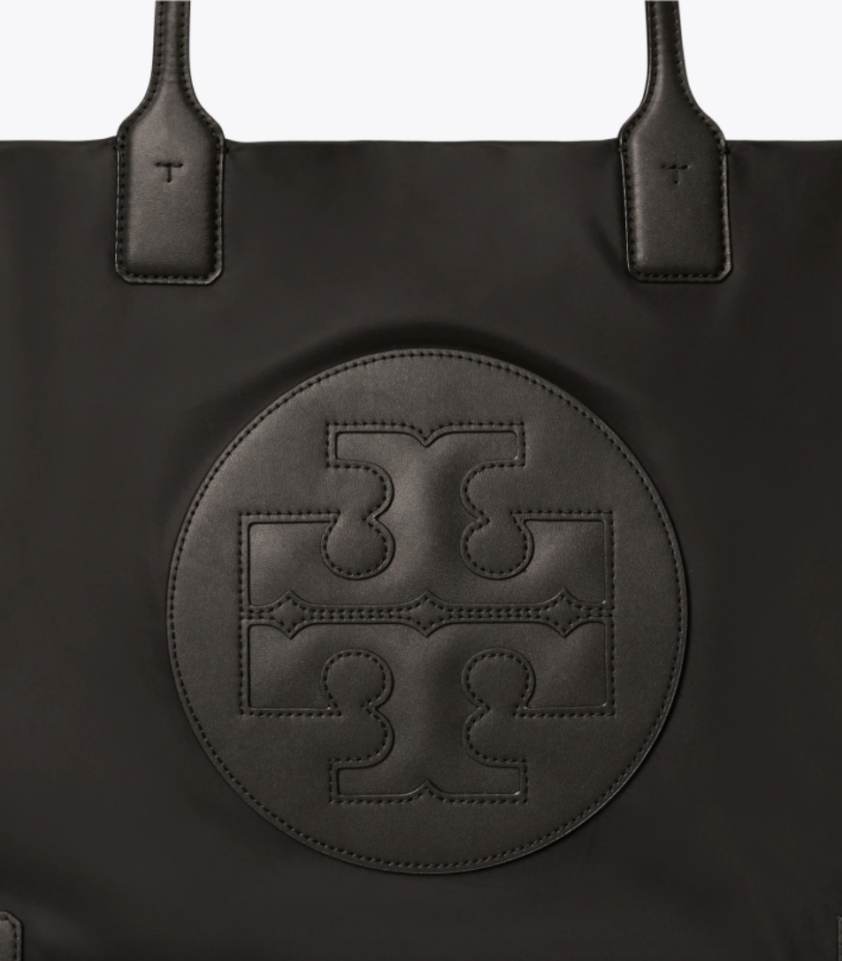 Ella tote bag in black leather