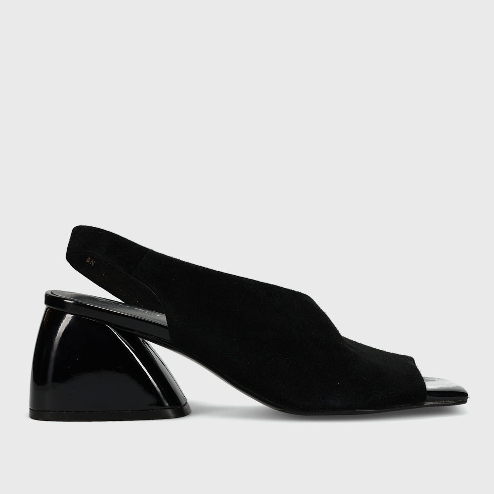 MOLKE BLACK SUEDE SLINGBACK