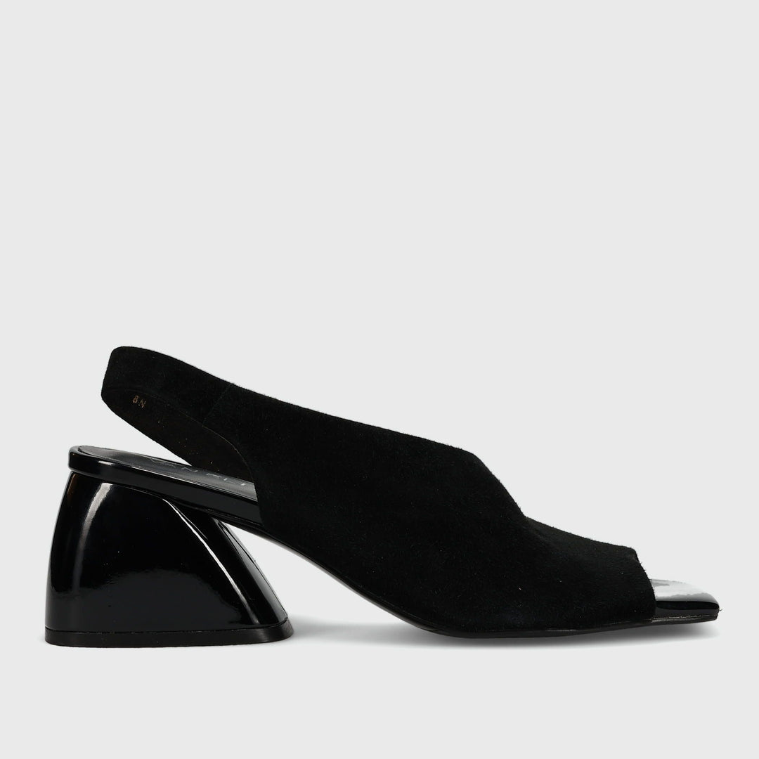 MOLKE BLACK SUEDE SLINGBACK