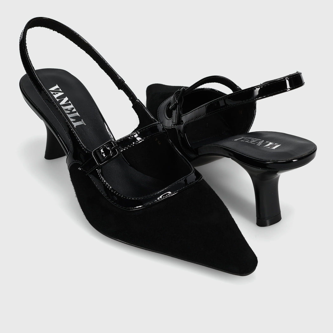 PAYGE BLACK SUEDE SLINGBACK