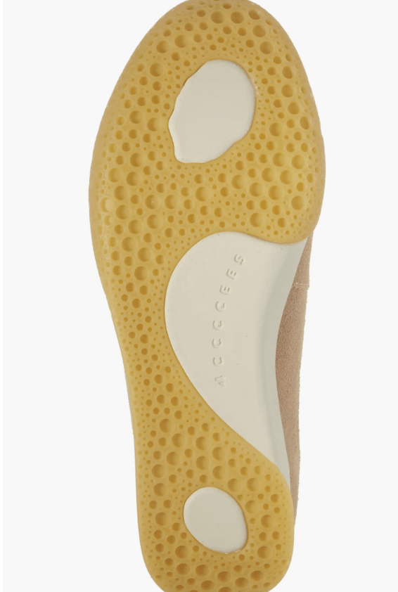 4CCCCEES BUBBLE POMPA SAND HAIRCALF SNEAKER Shoes | Shop now at Main &amp; Taylor Shoes!