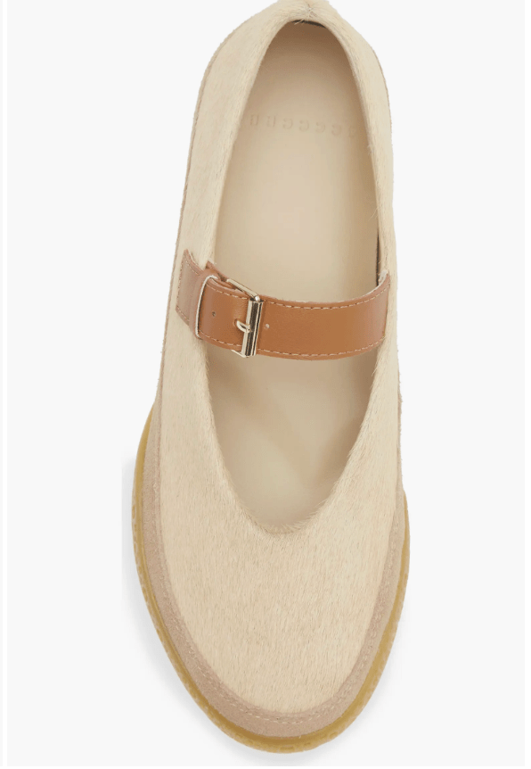 4CCCCEES BUBBLE POMPA SAND HAIRCALF SNEAKER Shoes | Shop now at Main &amp; Taylor Shoes!
