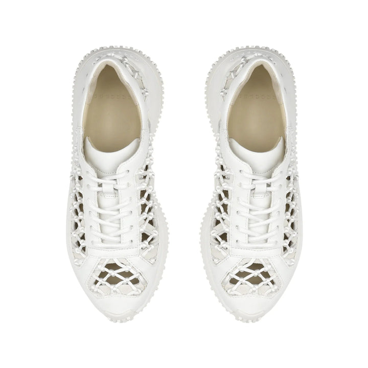 4CCCCEES KAPOK LINK WHITE SNEAKER Handbags | Shop now at Main &amp; Taylor Shoes!