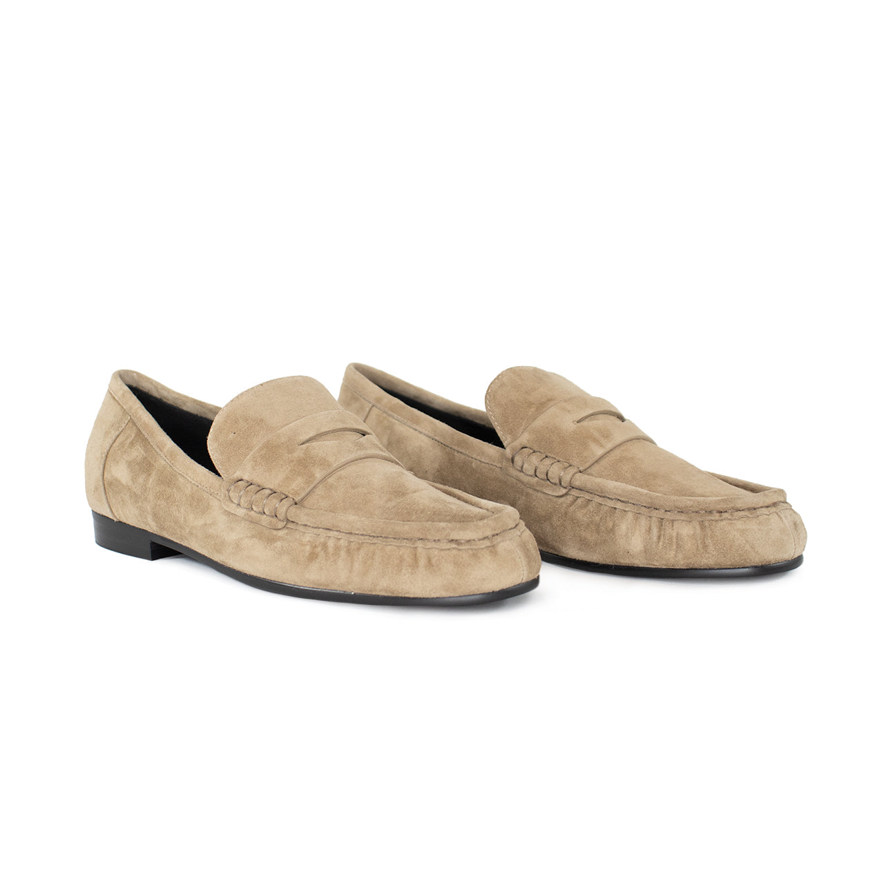Bibiy. BIBIY. JEWEL LOAFERSローファー LOAFER TAUPE SUEDE – Main & Taylor