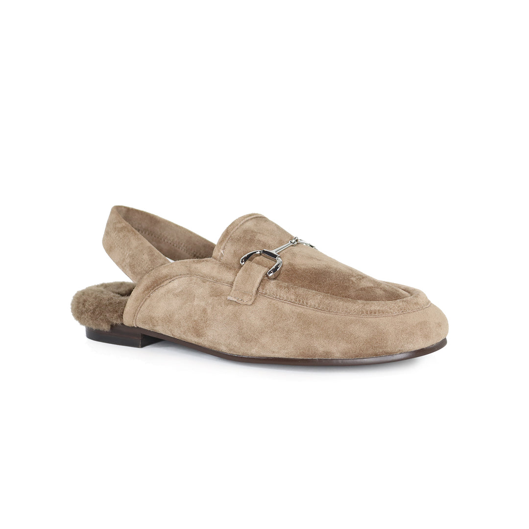 ASH SLING TAUPE WITH SHEARLING SLING LOAFER