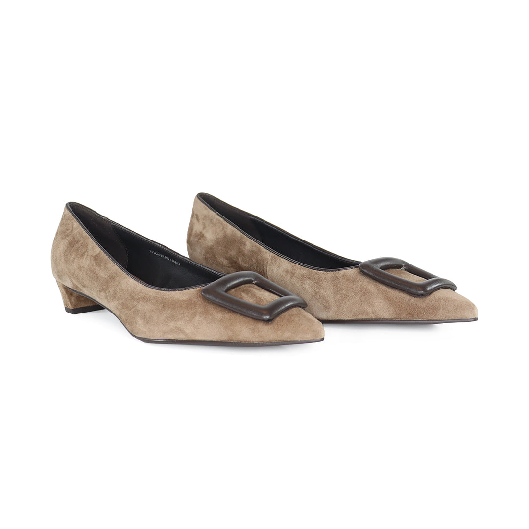 BONNIE PUMP TAUPE SUEDE