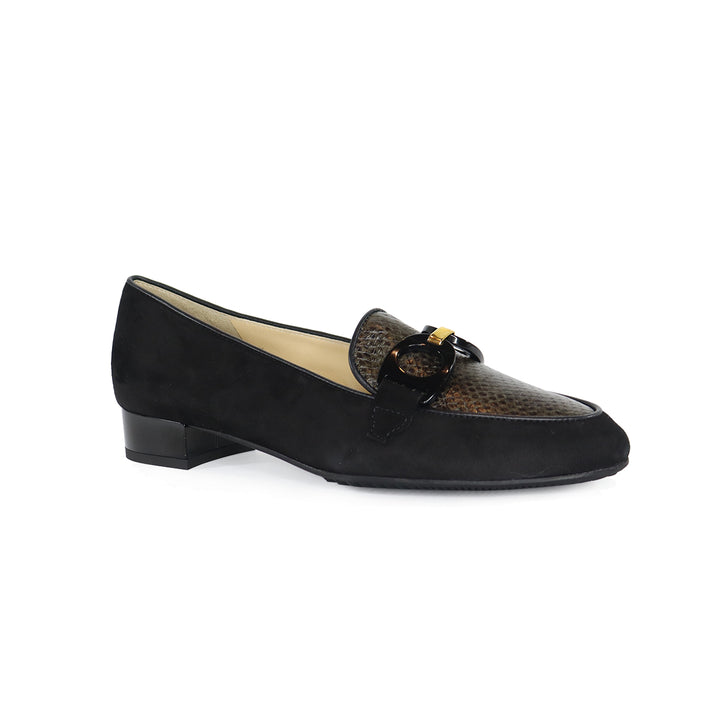 20316 BLACK/BROWN LOAFER
