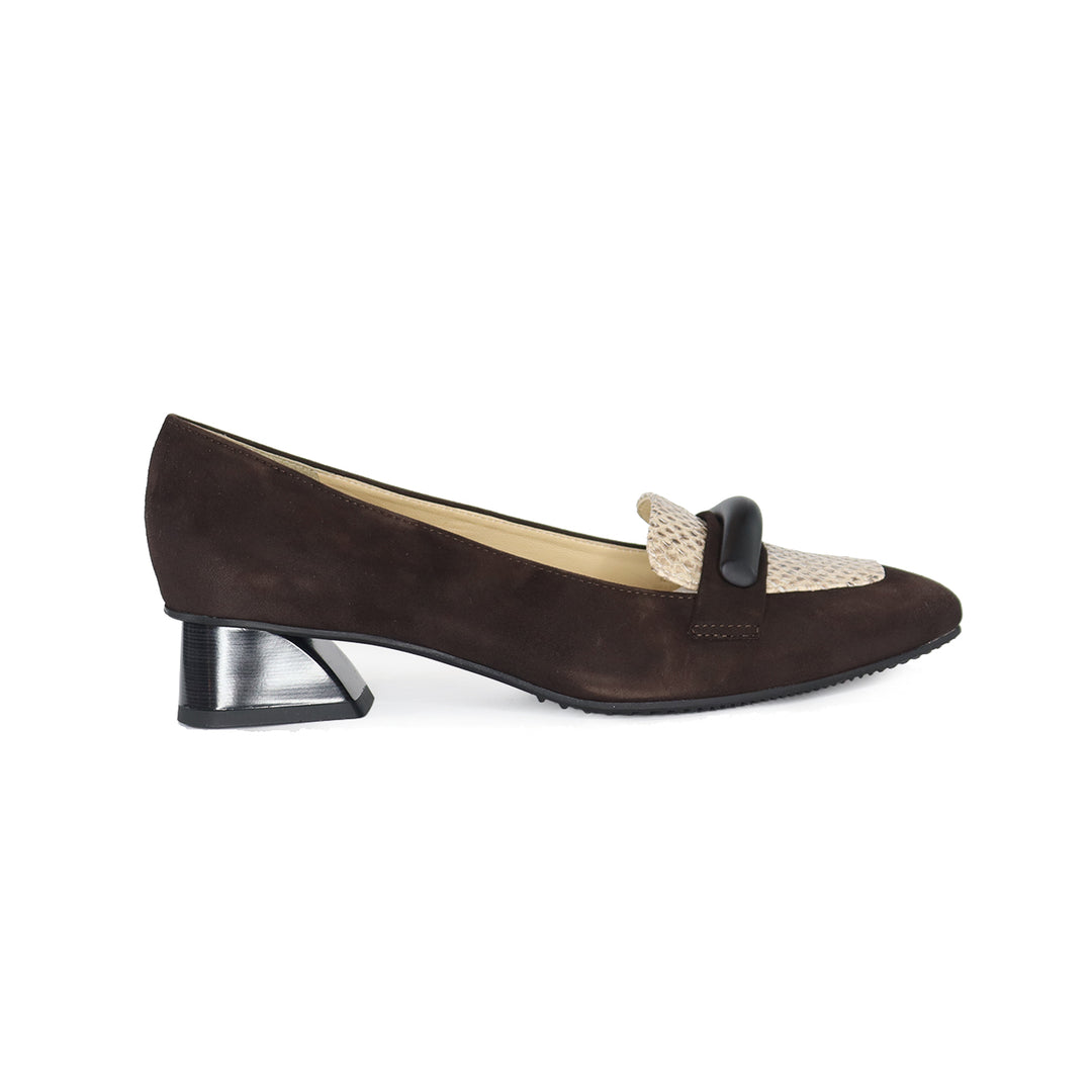 32079 BROWN SUEDE LOAFER
