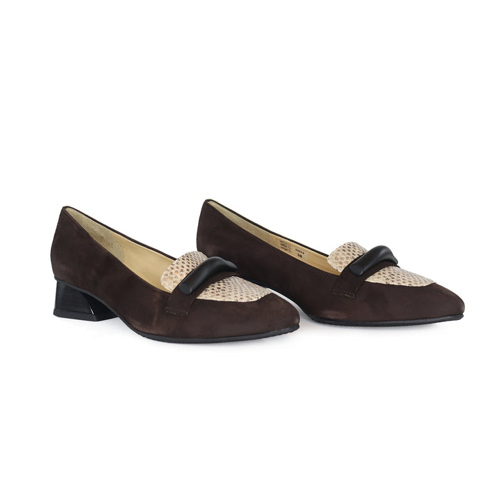 32079 BROWN SUEDE LOAFER