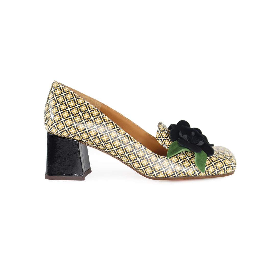 SWUZ CUERO/BLACK HEEL