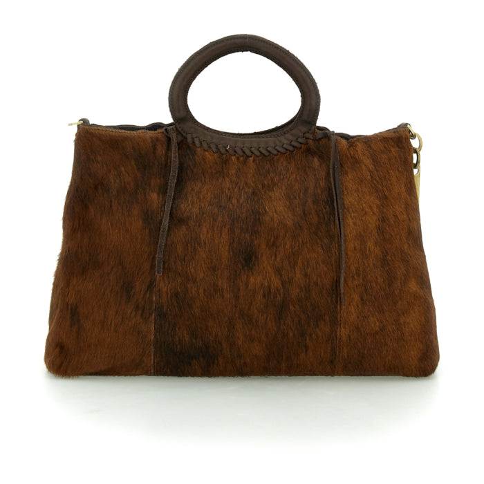 BARBARA BROWN PONY HAIRCALF SHOPPER