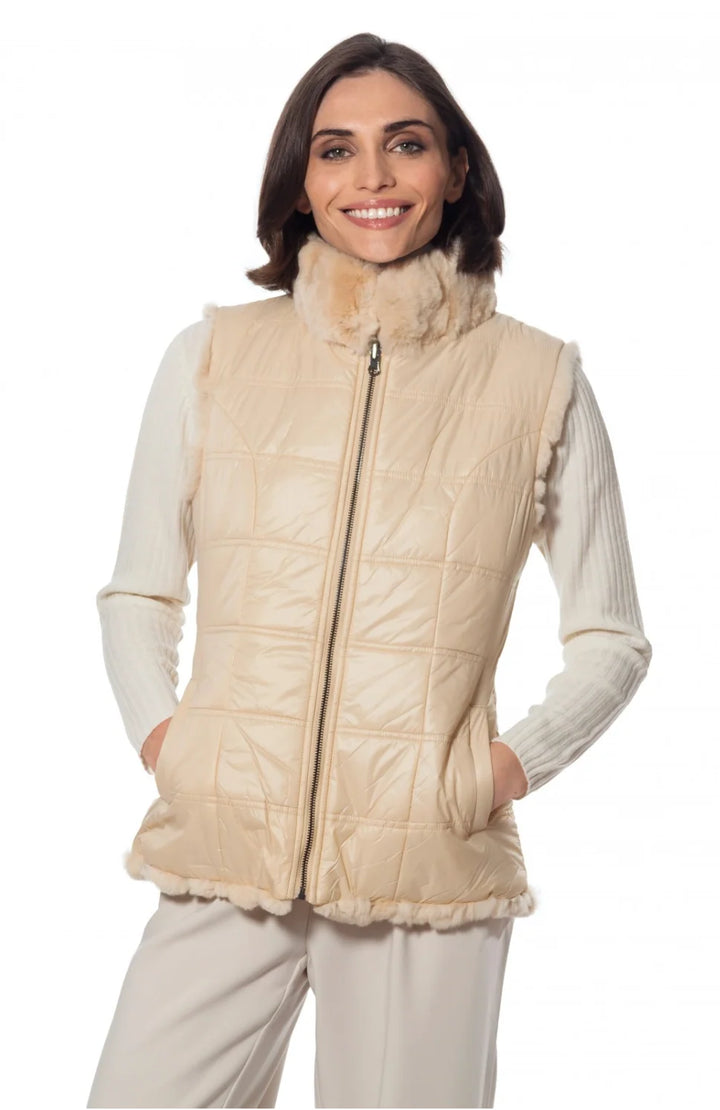 FL260 REVERSIBLE VEST CHAMPAGNE