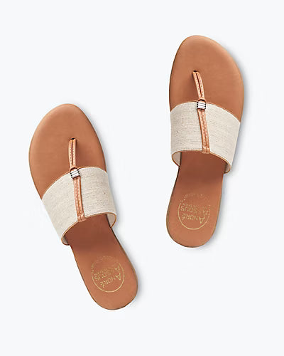 NICE BEIGE LINEN SANDAL