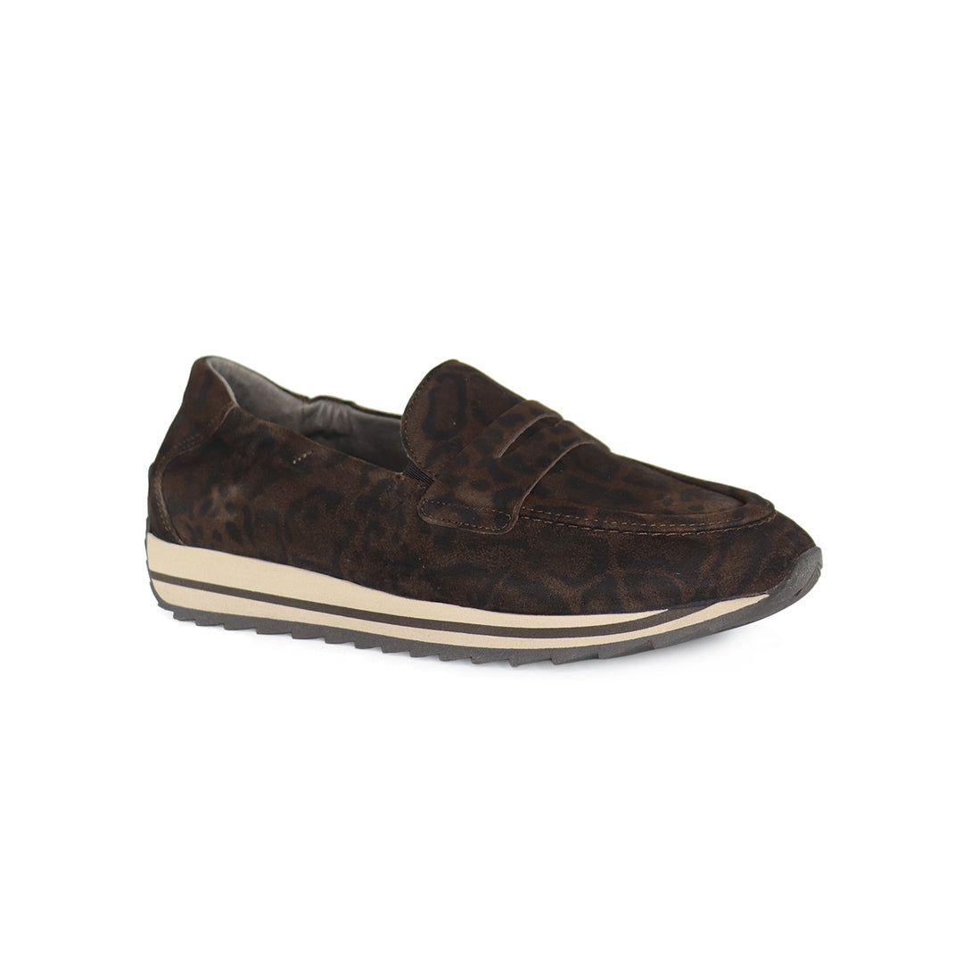 DIANNA CHOCOLATE ANIMAL PRINT LOAFER