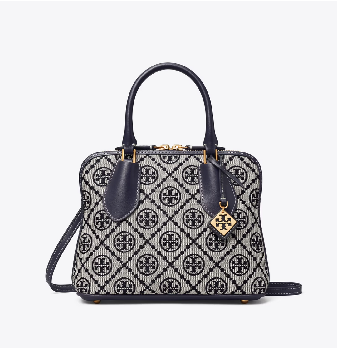 MINI SWING SATCHEL T MONOGRAM JACQUARD – Main & Taylor
