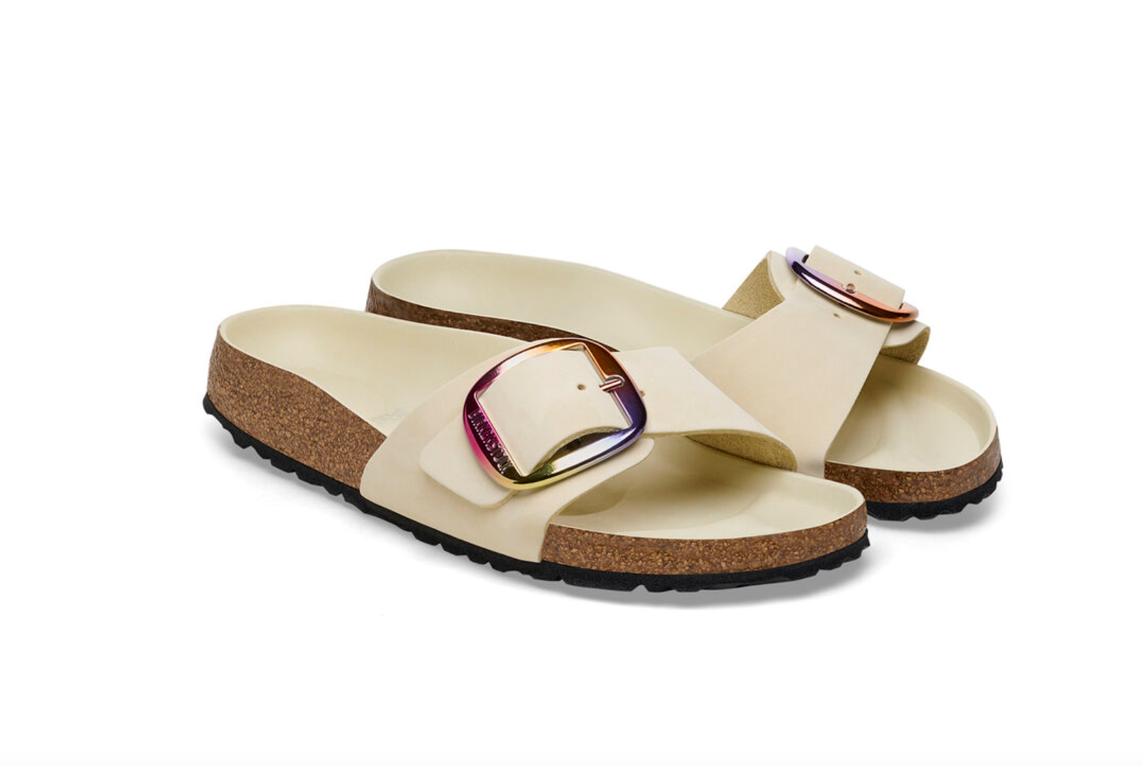 MADRID BIG BUCKLE ECRU NUBUCK W/IRIDESCENT BUCKLE – Main