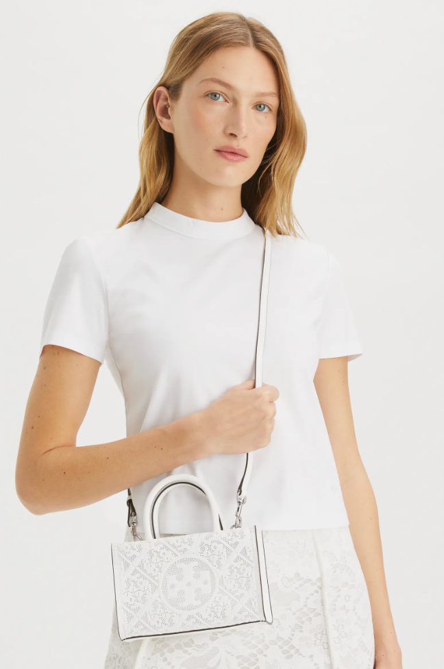大きな取引 TOTE PERFORATED MINI BIO ELLA WHITE Taylor & Main – トップス