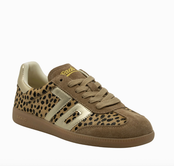 CLOUD LEOPARD GOLD HAIRCALF SNEAKER