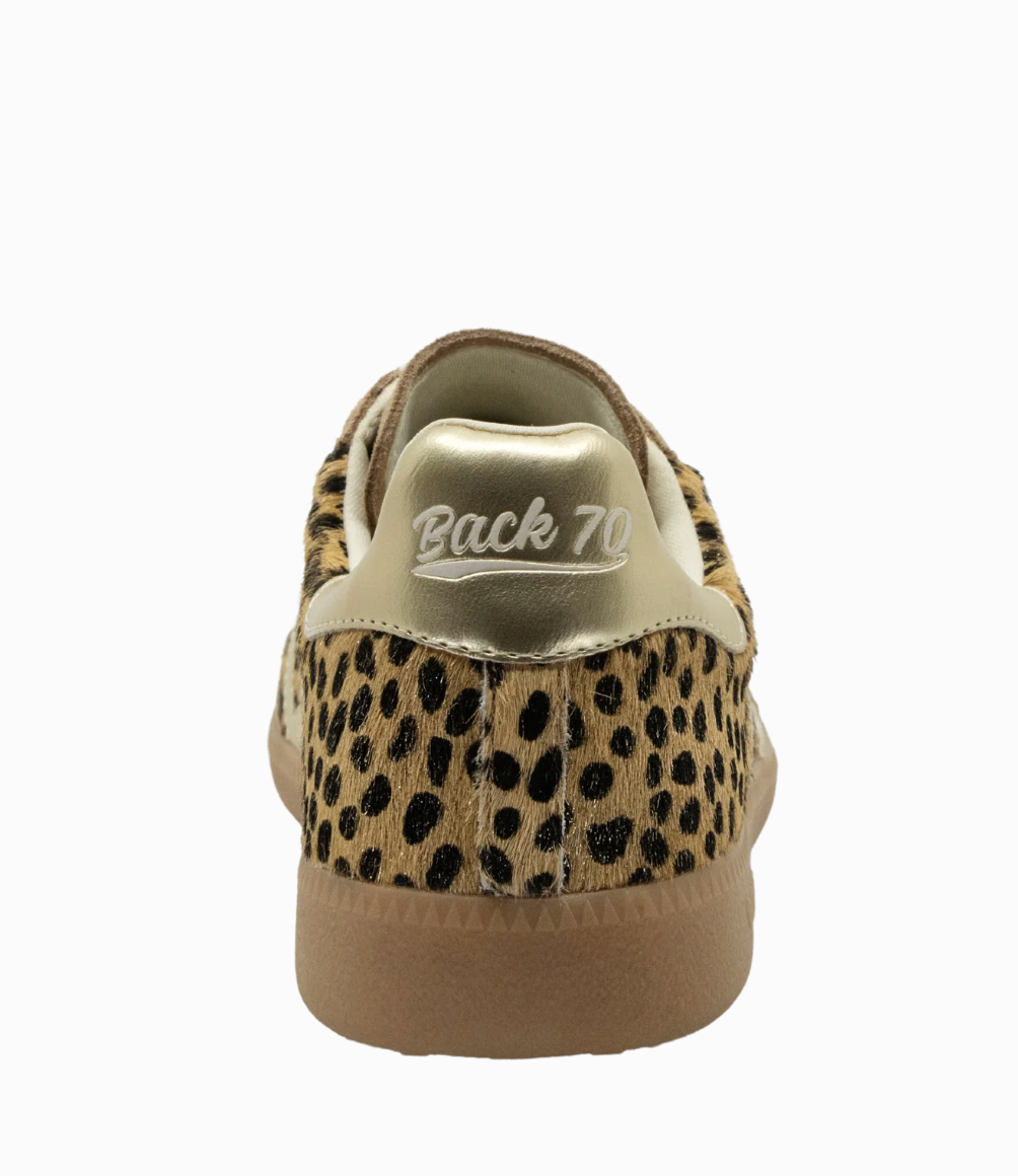 CLOUD LEOPARD GOLD HAIRCALF SNEAKER