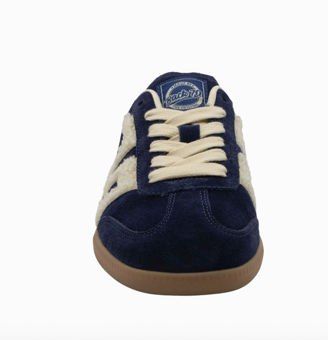 EASTER NAVY TEDDY BACKLESS SNEAKER