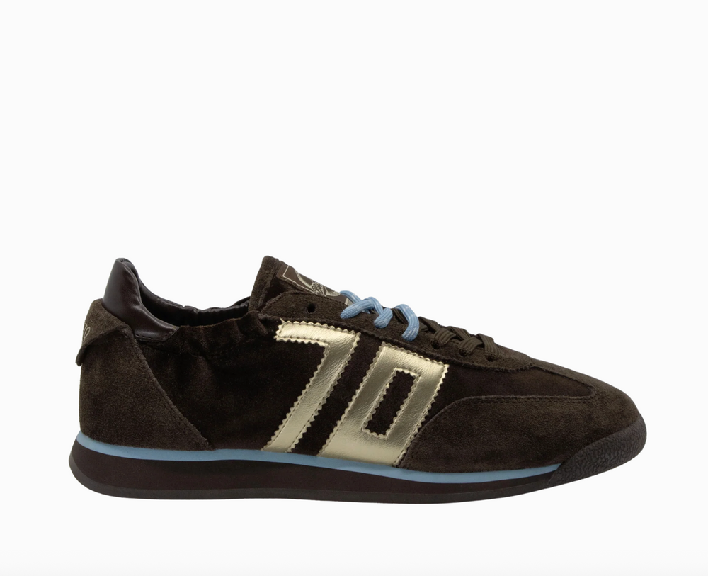 ROCKET DARK COFFEE VELVET SNEAKER