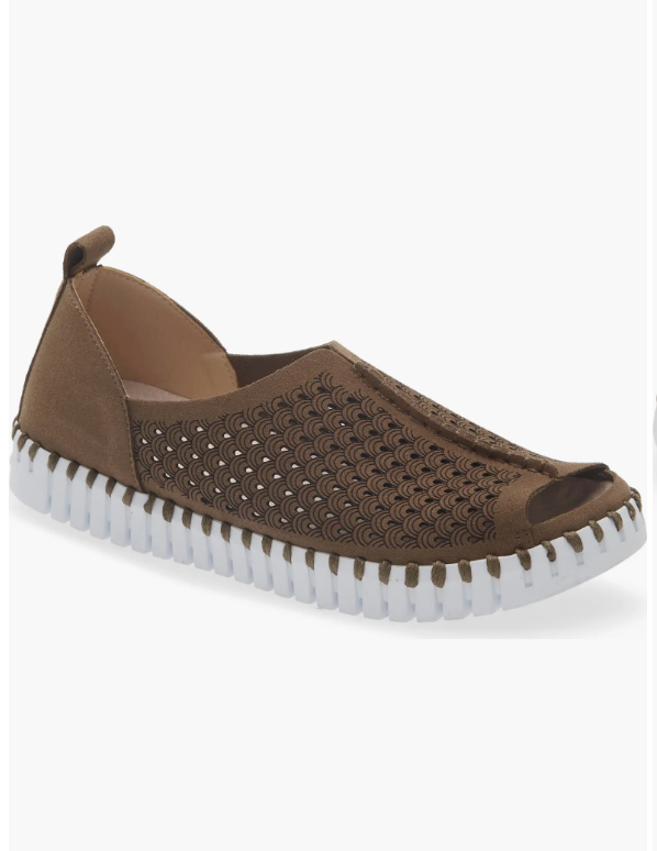 TULIP-9377 CHESTNUT OPEN TOE