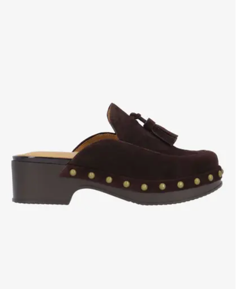 GRACEN CHOCOLATE SUEDE CLOG