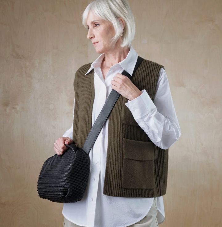 BILLIE CROSSBODY WAVY BLACK