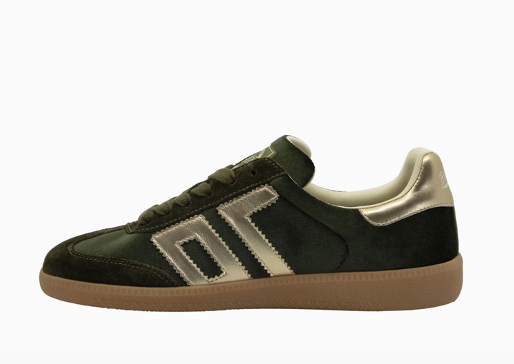 CLOUD W26 OLIVE GOLD VELVET SNEAKER
