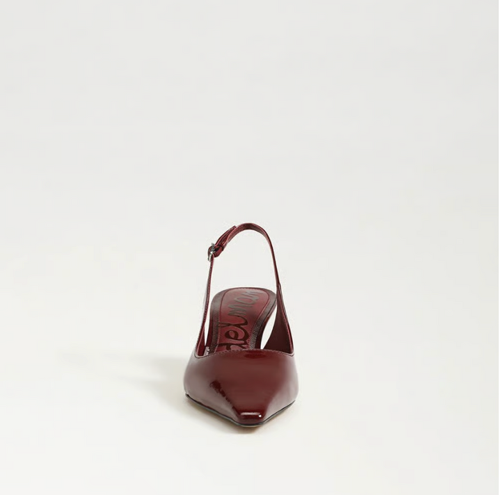 BIANKA FRENCH MERLOT SLINGBACK HEEL