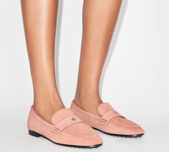 靴 Tory Burch Pink Suede Loafers Tory Burch Shoes | Designer Flats & Sandals | Main & Taylor Shoes