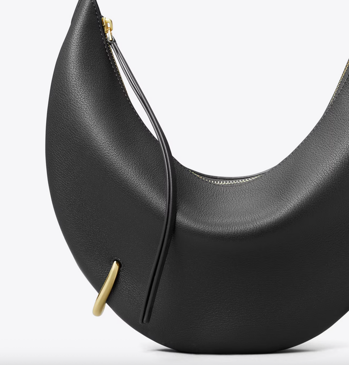 PIERCED CROSSBODY BLACK