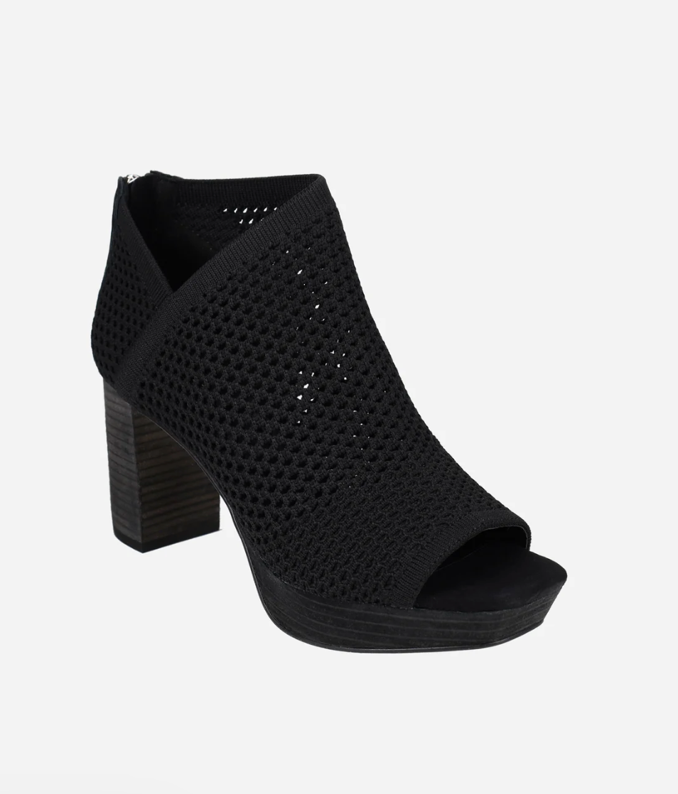 AUREL BLACK KNIT BOOTIE