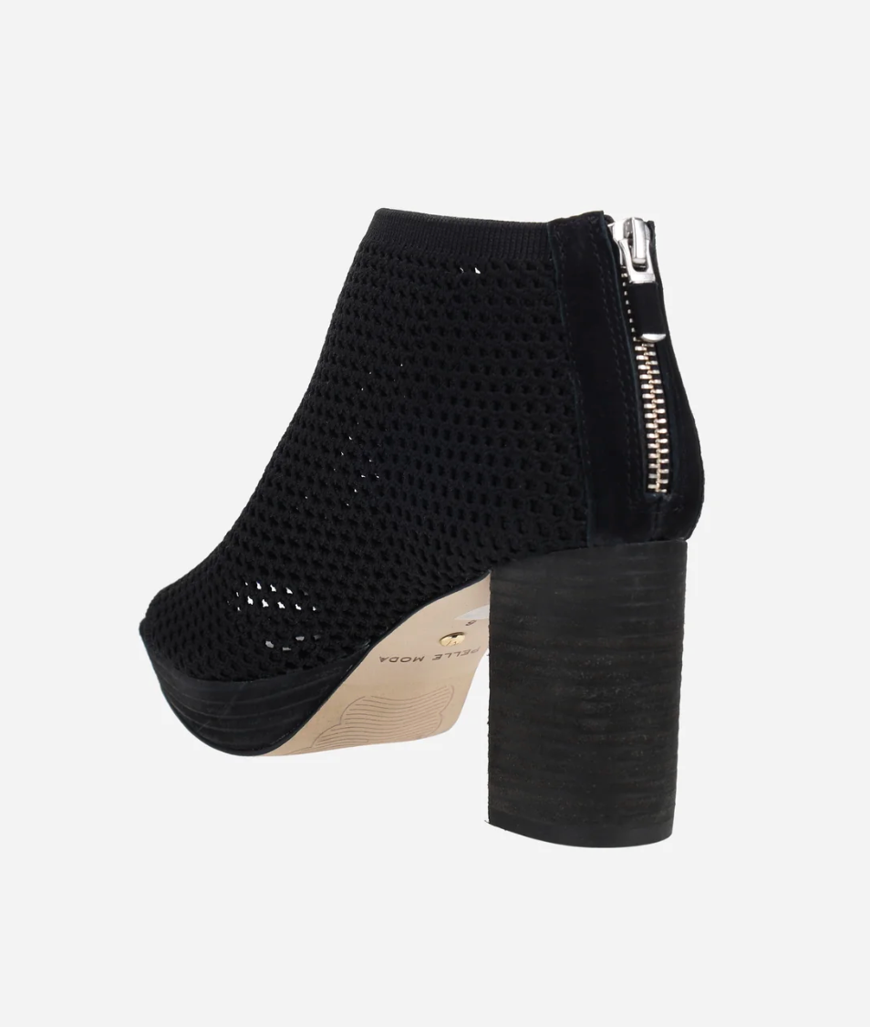 AUREL BLACK KNIT BOOTIE