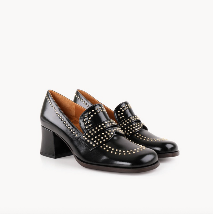 TALEAH BLACK STUDS LOAFER