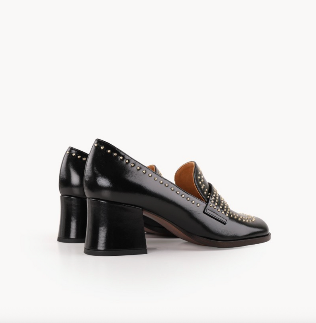 TALEAH BLACK STUDS LOAFER