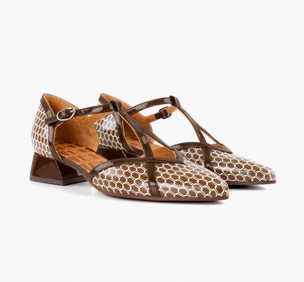 HIDROW BROWN/CHOCOLATE LOW HEEL