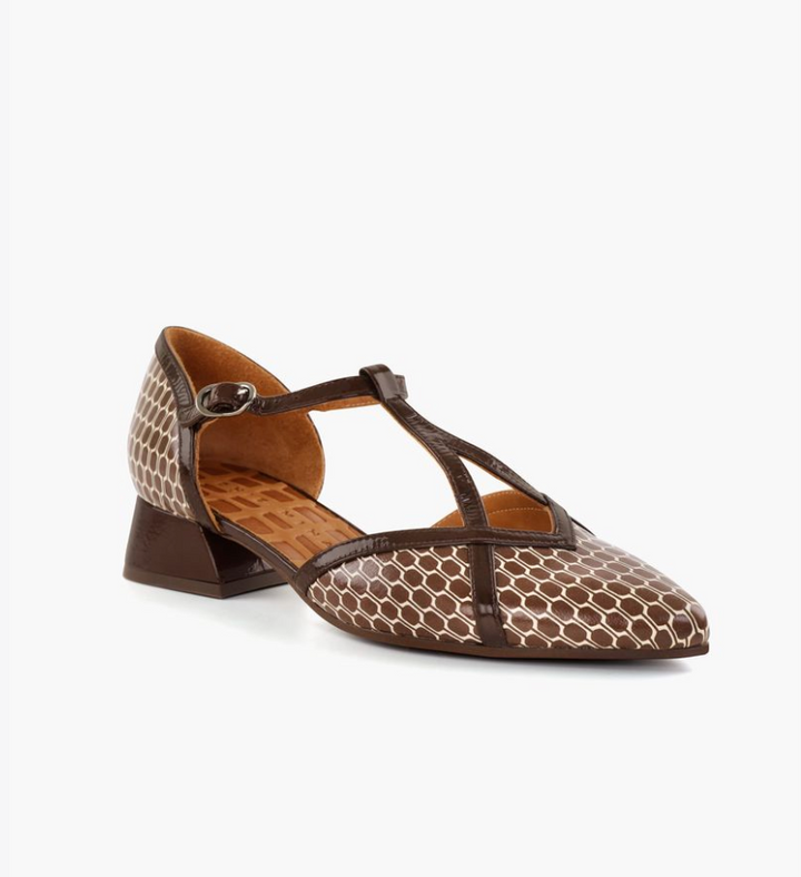 HIDROW BROWN/CHOCOLATE LOW HEEL