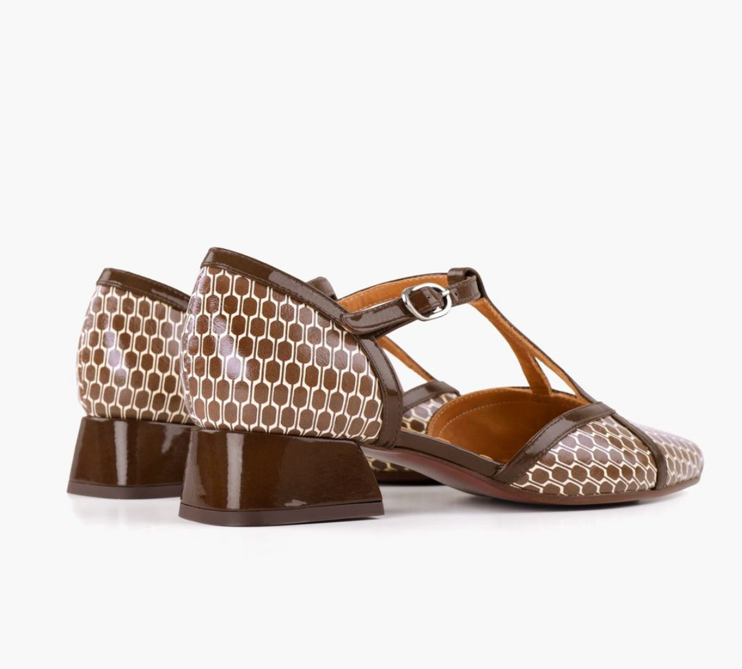 HIDROW BROWN/CHOCOLATE LOW HEEL