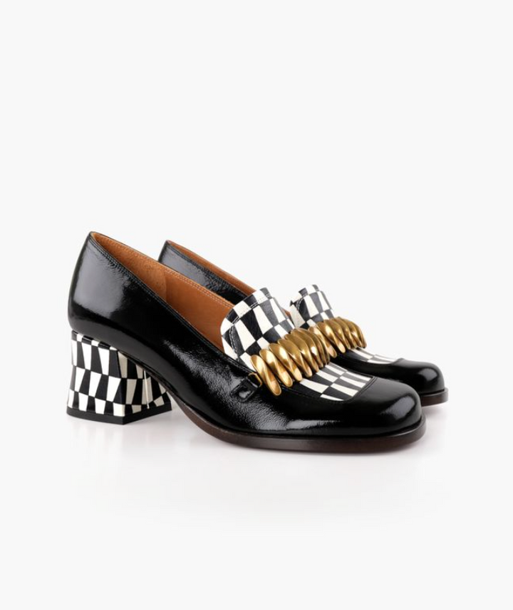 TIBRO BLACK/WHITE LOAFER