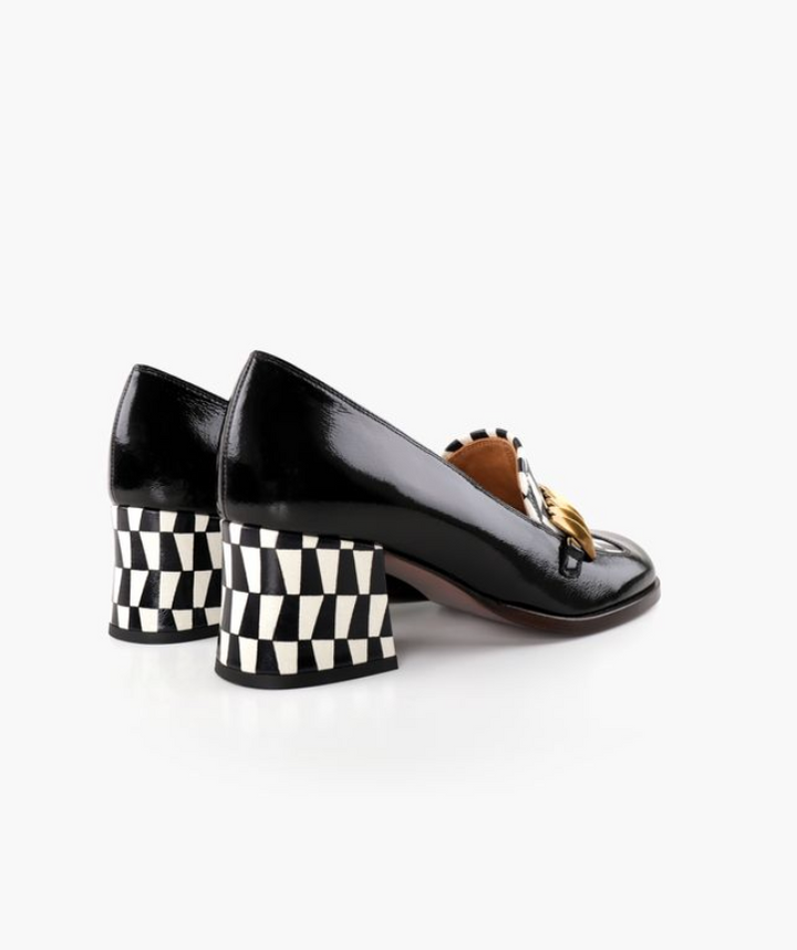 TIBRO BLACK/WHITE LOAFER