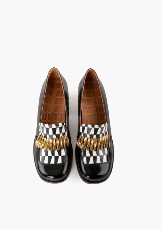 TIBRO BLACK/WHITE LOAFER