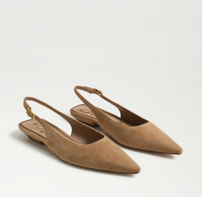 NETTY TAN SUEDE FLAT