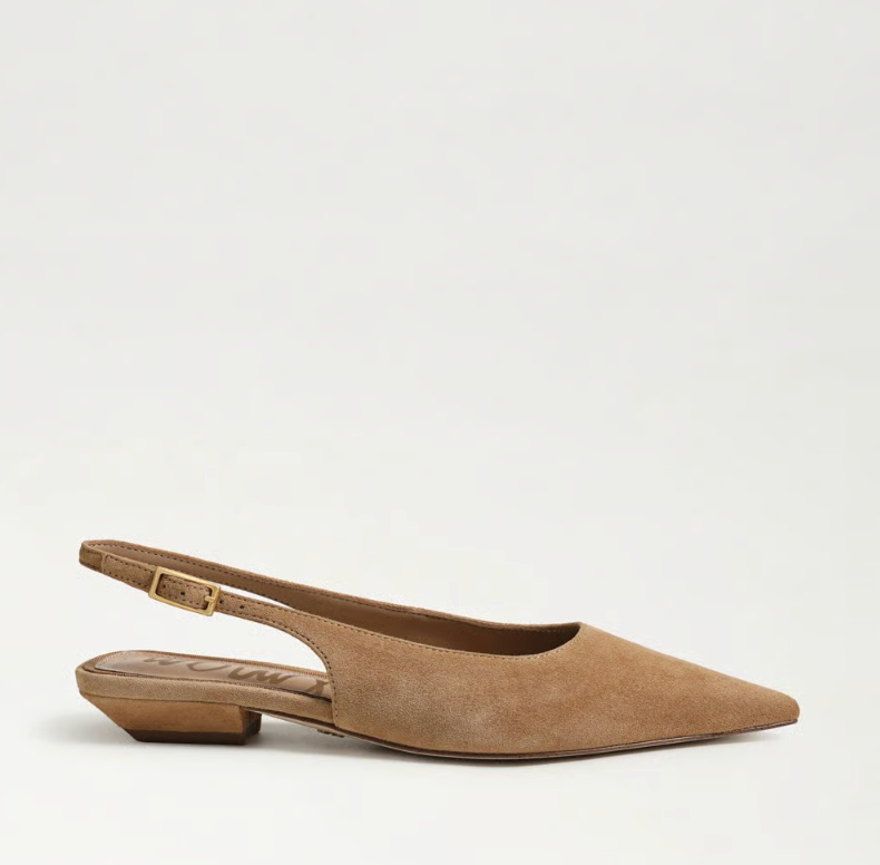 NETTY TAN SUEDE FLAT