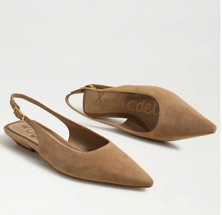 NETTY TAN SUEDE FLAT